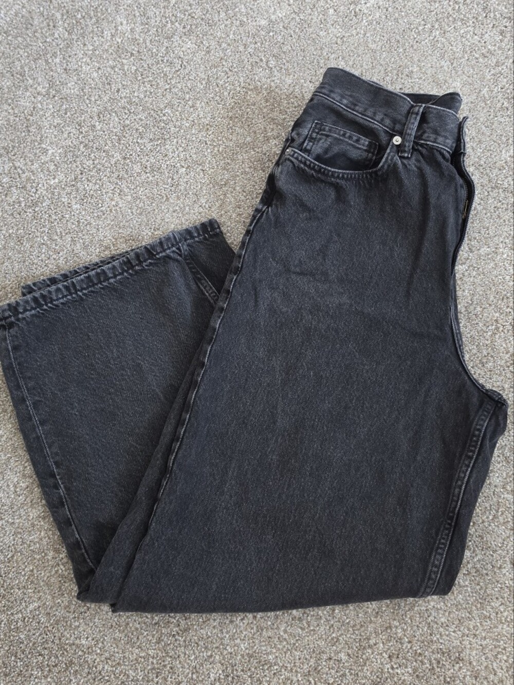 H&M Baggy Black Pants - Label Size 30/32, Actual 30/30